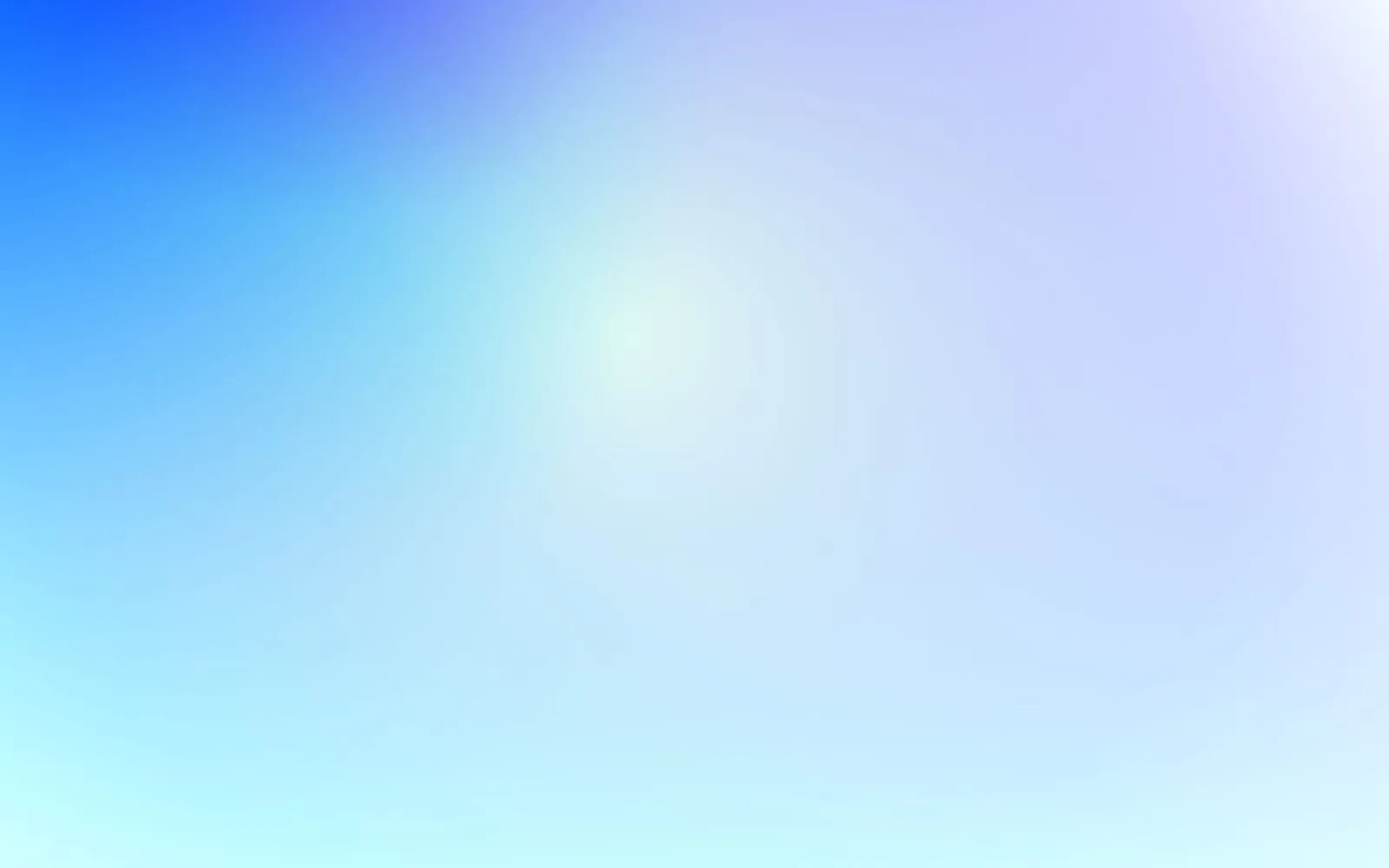 A gradient of blue, cyan and lilac